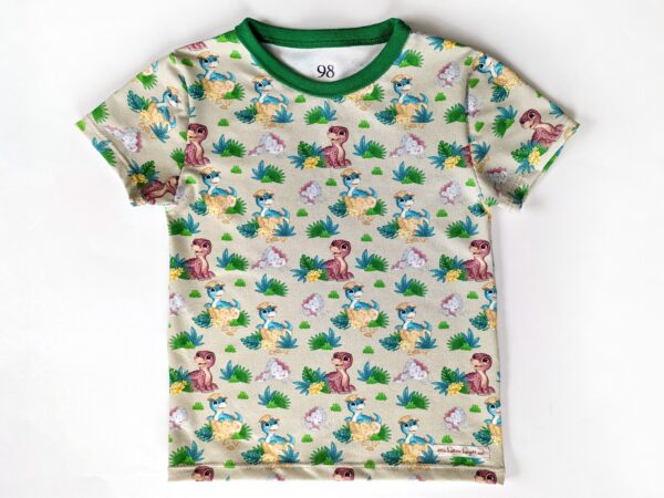 T-shirt med dinosaurieungar