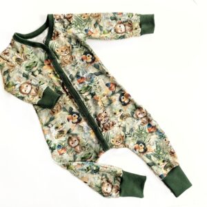 babydress med tropiska djur