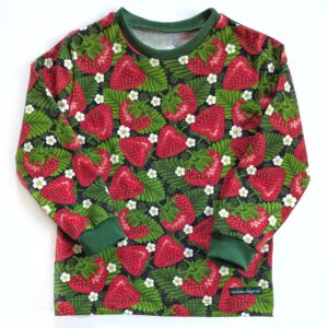 T-shirt med jordgubbar stl 98
