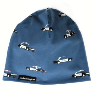 mössa med polisbilar 4-6 år