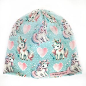 mössa med enhörningar