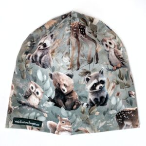 Skogsdjur på grönt