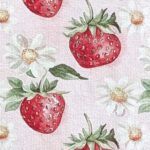 Jordgubbar på ljusrosa