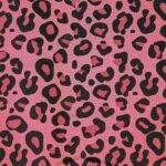 Mörkrosa leopardmönster