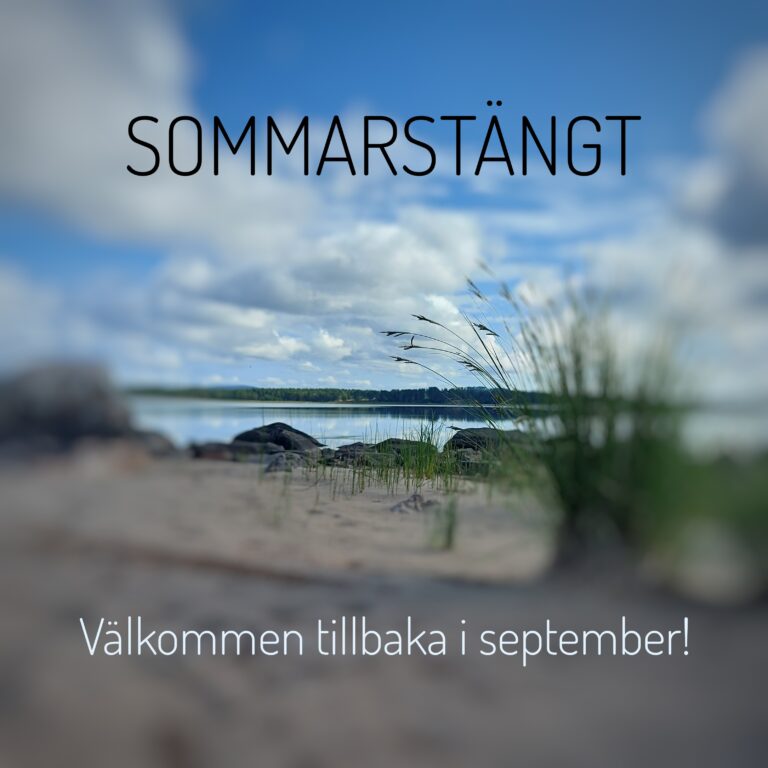 Sommarstängt