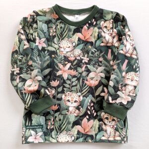 Sweatshirt, 1,5-2 år, storlek 92 - Gepardungar