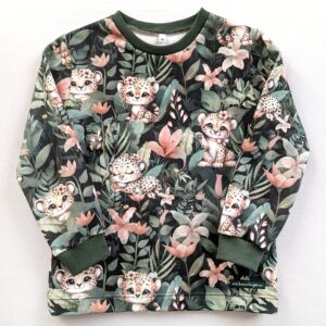 Sweatshirt, 2-3 år, storlek 98 - Gepardungar
