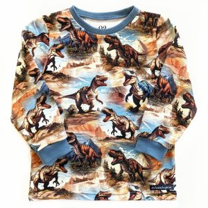 t-shirt med dinosaurier