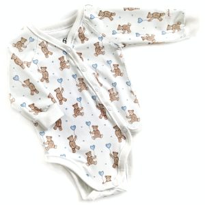Nallar med hjärtan babybody