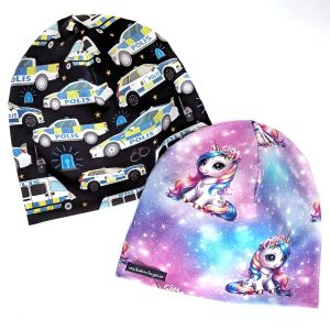 mössor med polisbilar och enhörningar mössor med polisbilar och enhörningar